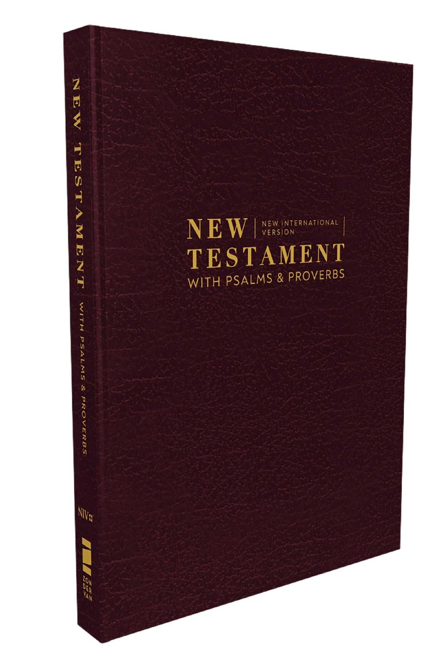 NIV Pocket New Testament With Psalms And Proverbs (Comfort Print)-Burgundy Softcover