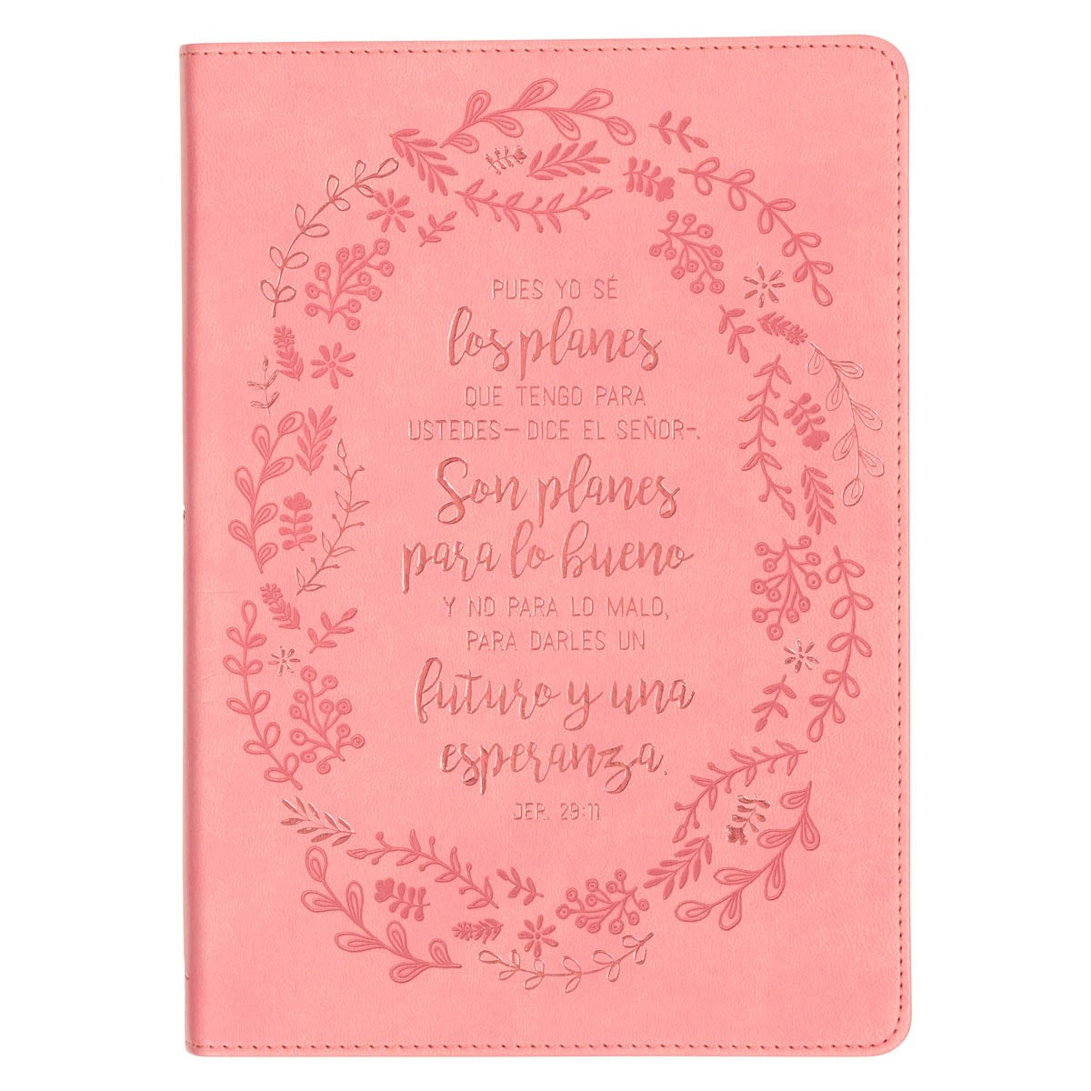 Diario-Yo se los planes Jeremias 29:11 (For I Know The Plans Journal Jer. 29:11-Pink)