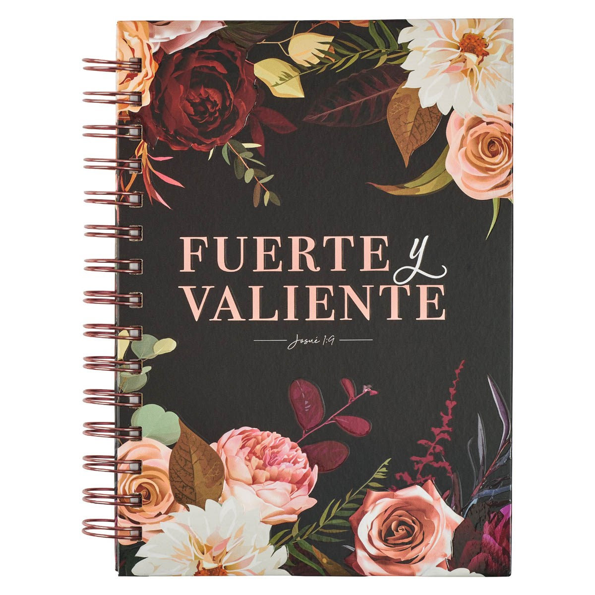 Spanish-Strong & Courageous Wirebound Journal (Joshua 1:9)