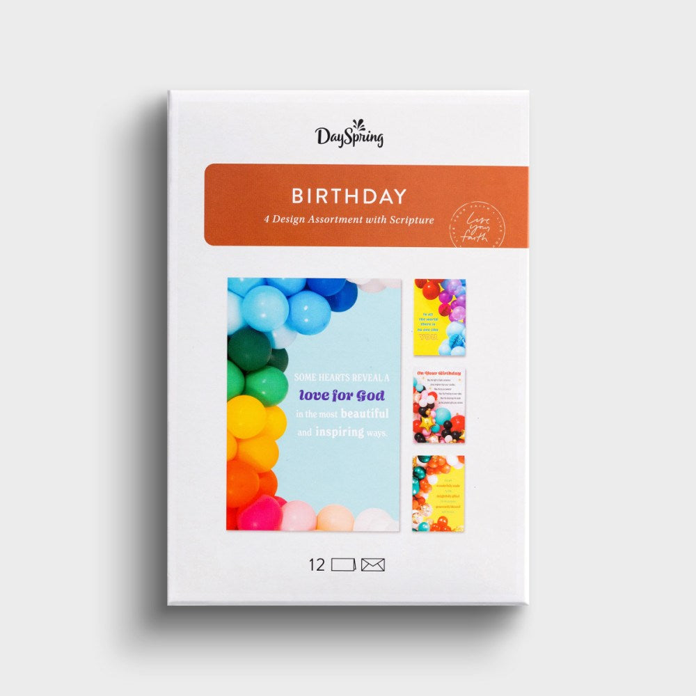 Card-Boxed-Birthday-Balloons (Box Of 12)