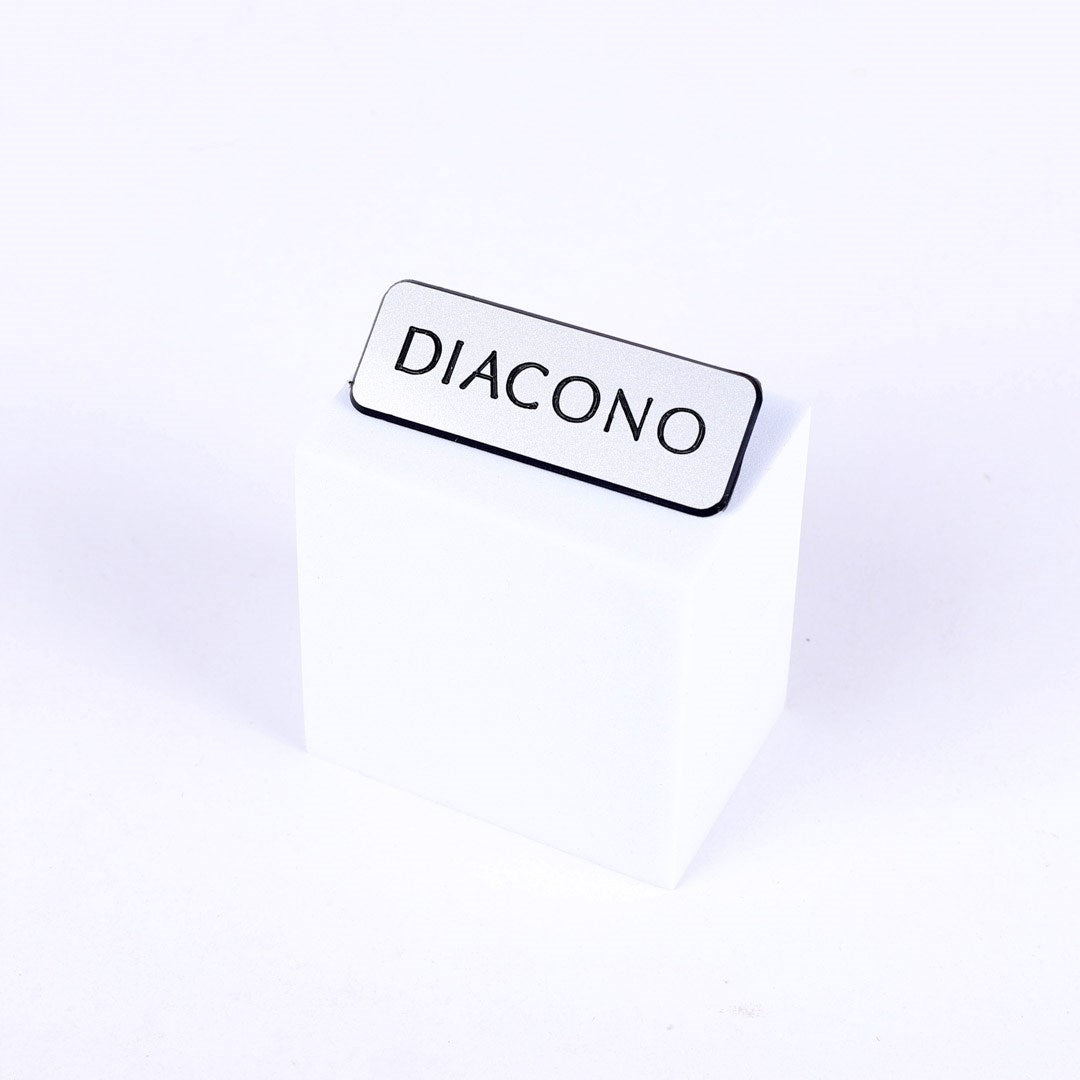Spanish-Badge-Deacon-Pin Back-Silver