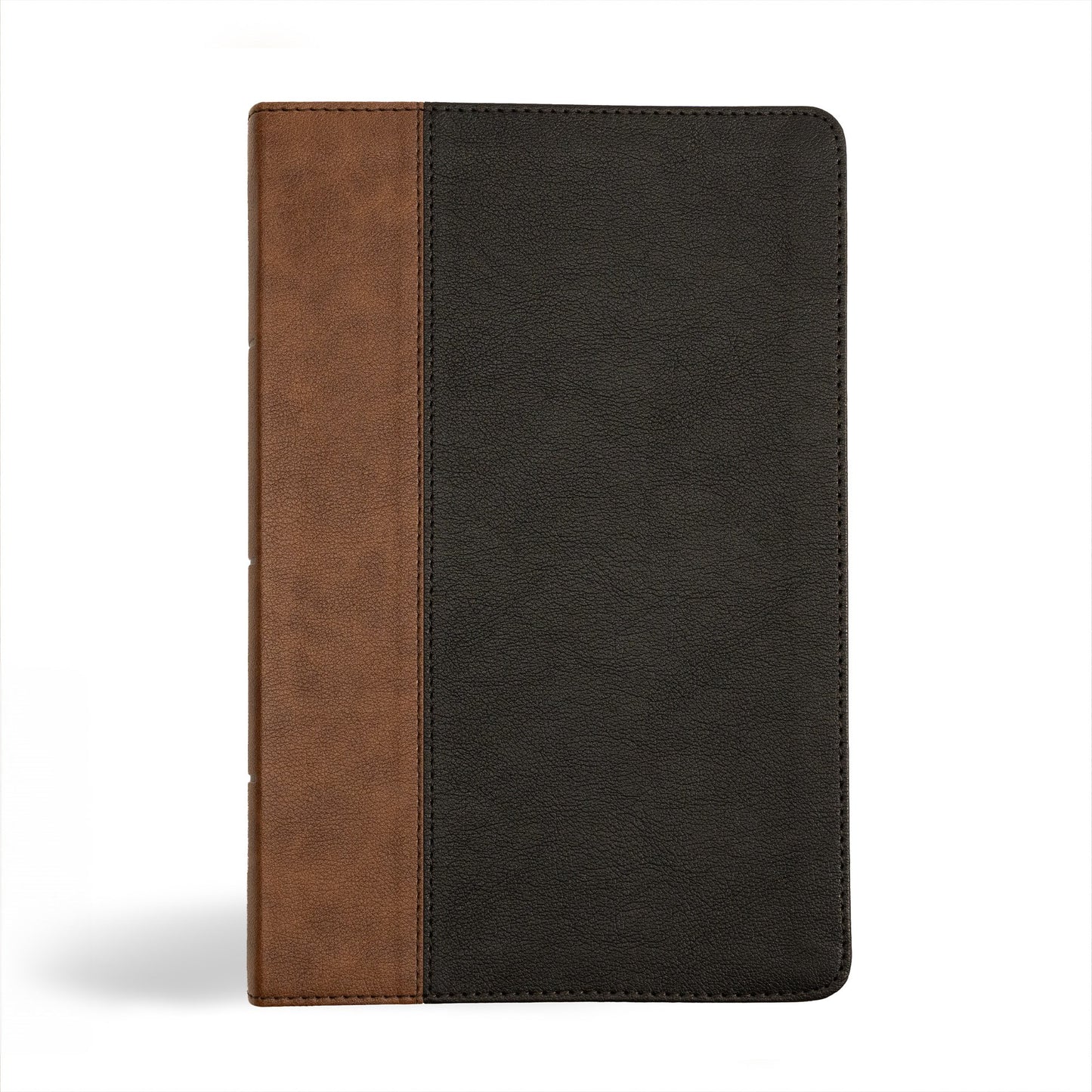 KJV Personal Size Giant Print Bible-Black/Brown LeatherTouch Indexed