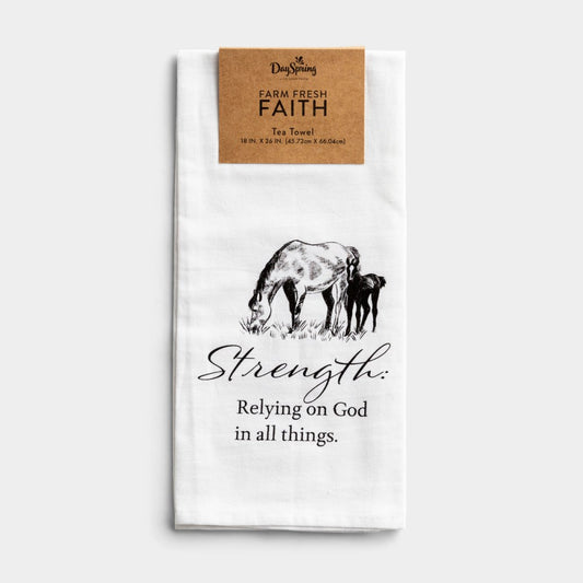 Tea Towel-Strength Horse