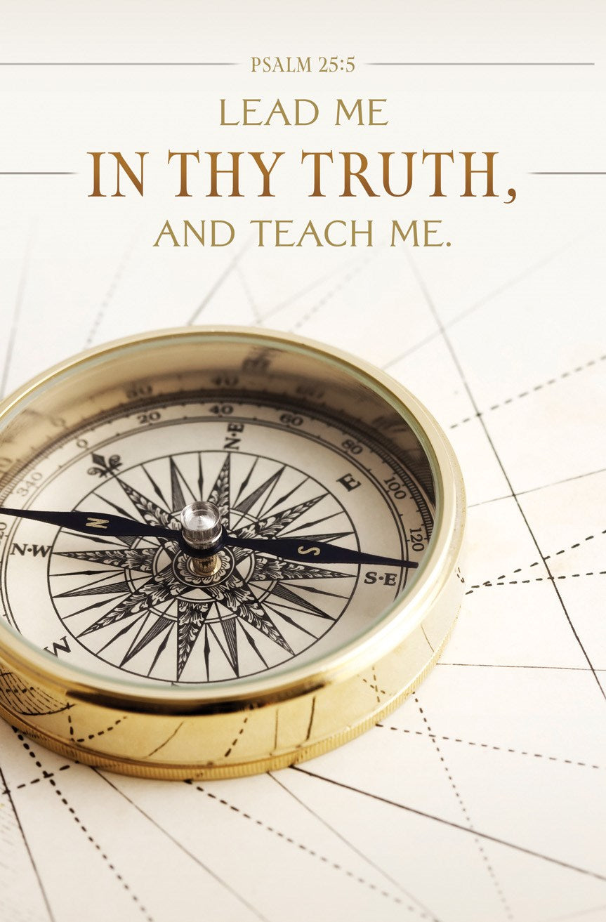 Bulletin-Lead Me In Thy Truth And Teach Me (Psalm 25:5) (Pack Of 100)