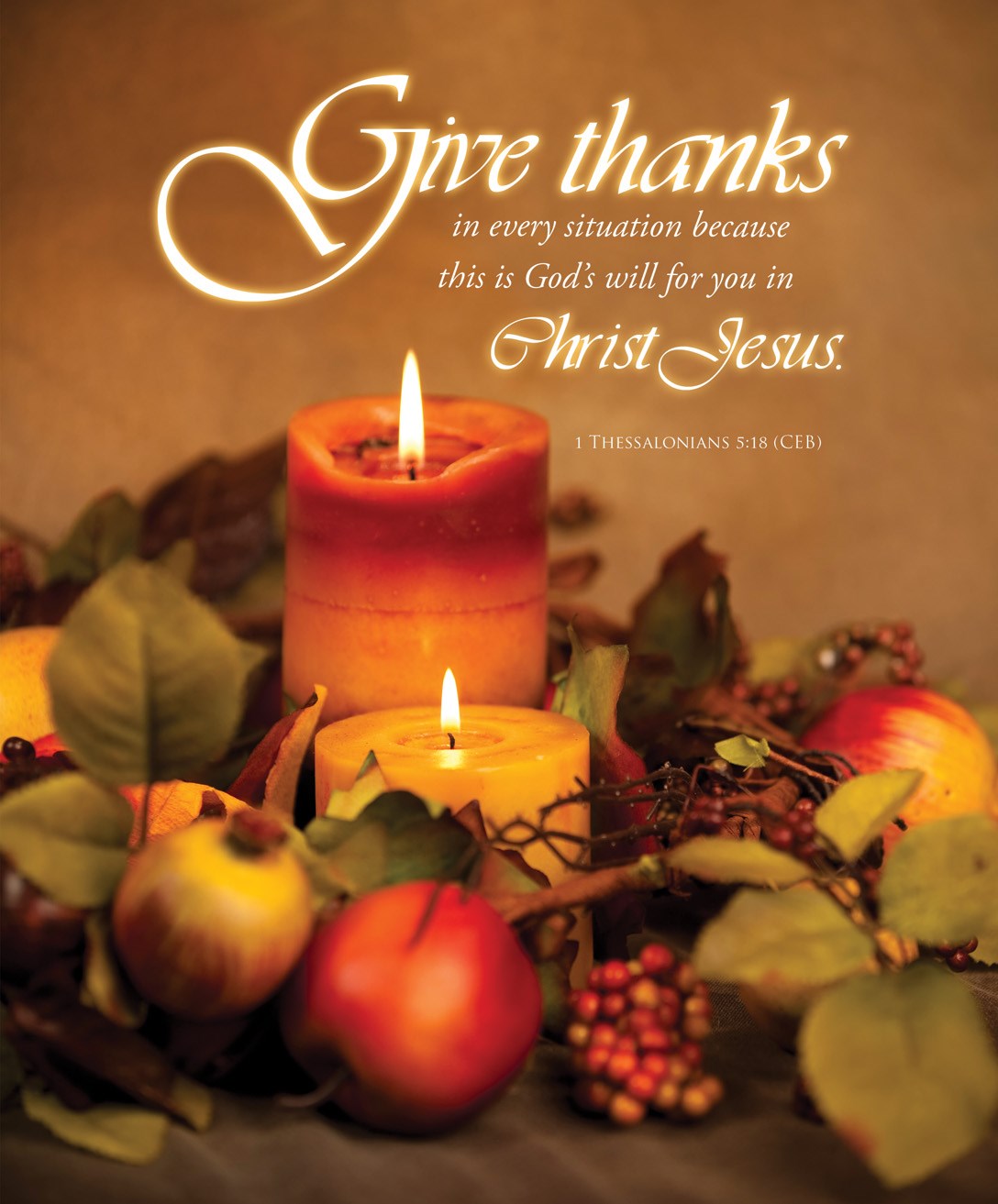 Bulletin-Give Thanks In Every Situation (1 Thessalonians 5:18 KJV)-Legal Size (Pack Of 100)