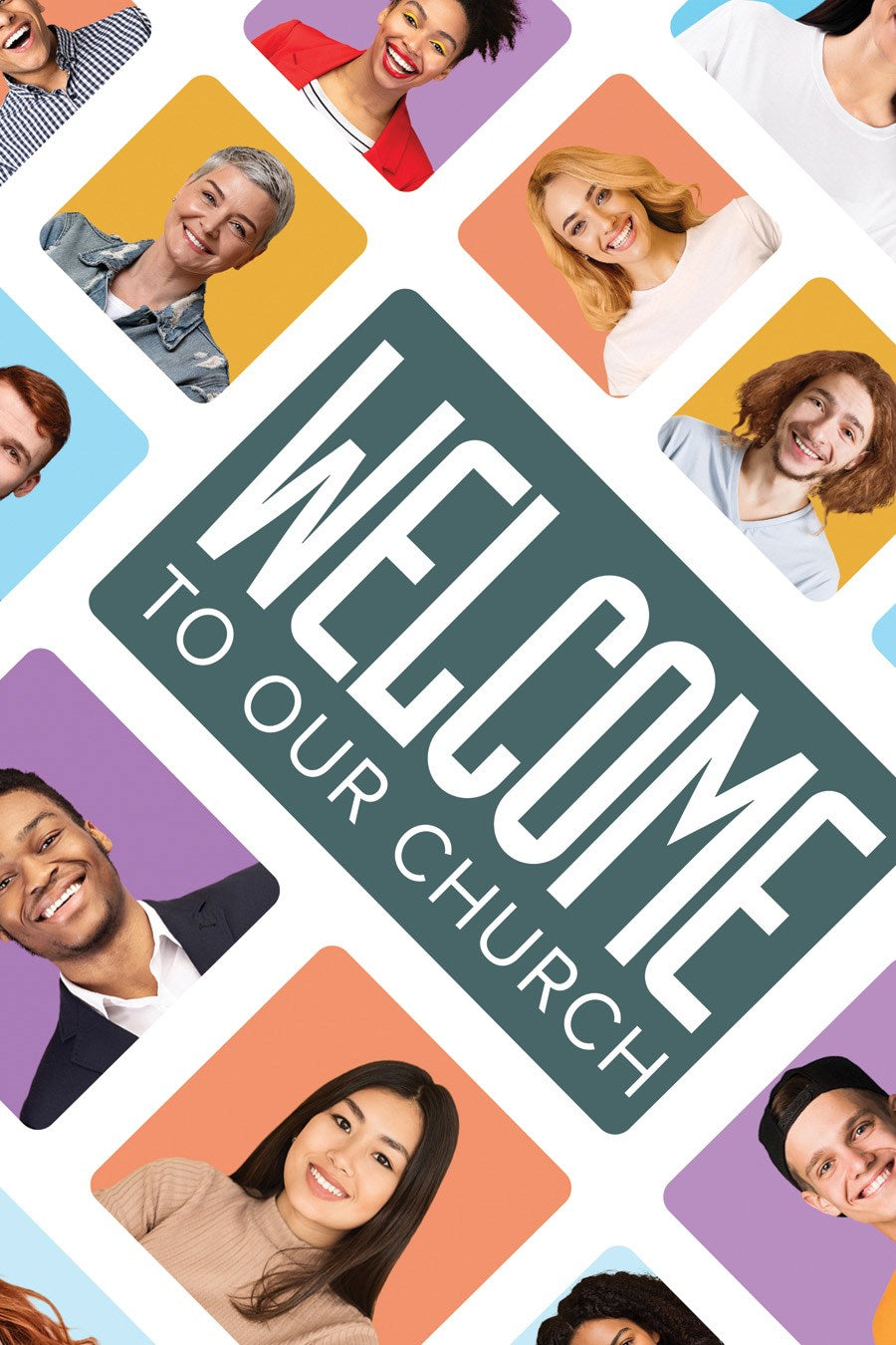 Welcome Folder-Welcome To Our Church (Galatians 3:26) (Pack Of 12)