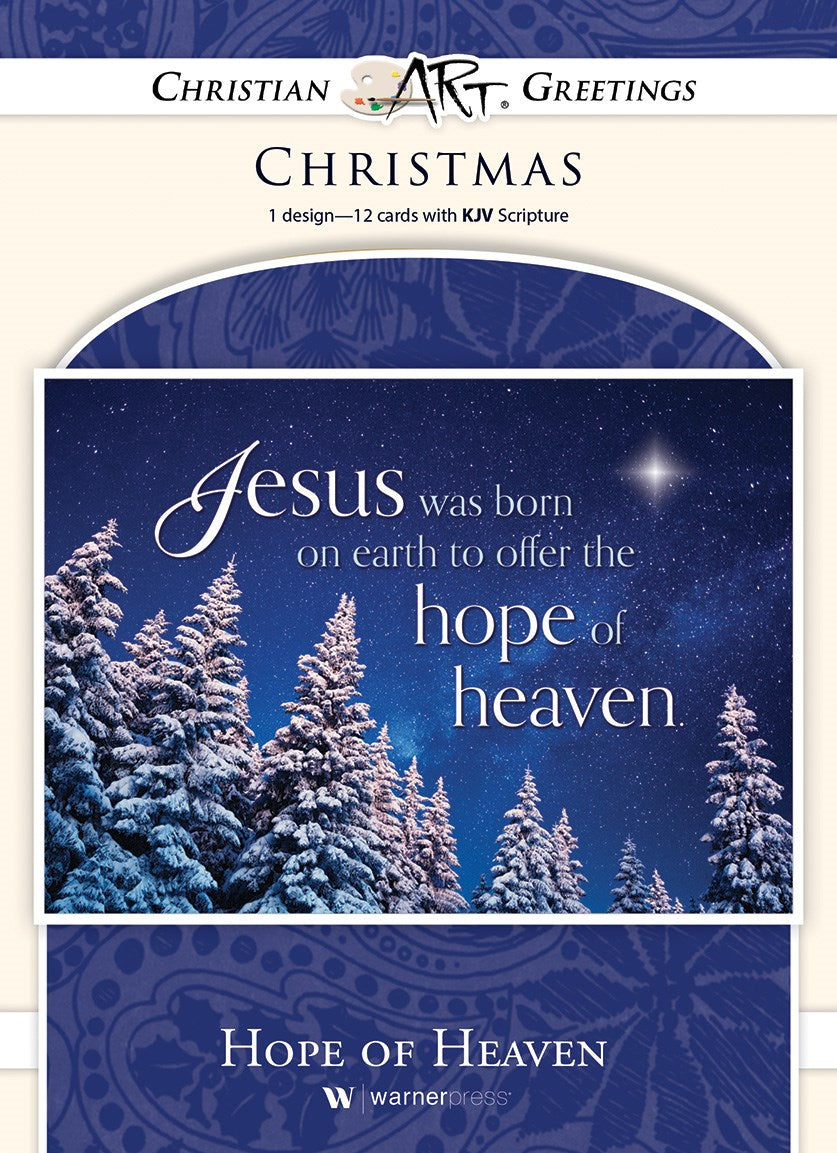 Card-Boxed-Hope Of Heaven Solid Pack (John 3:16 KJV) (Pack Of 12)