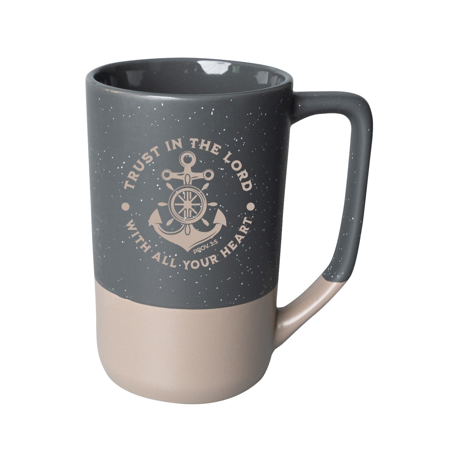 Designer Mugs-Pebble-Trust In The Lord (Proverbs 3:6)