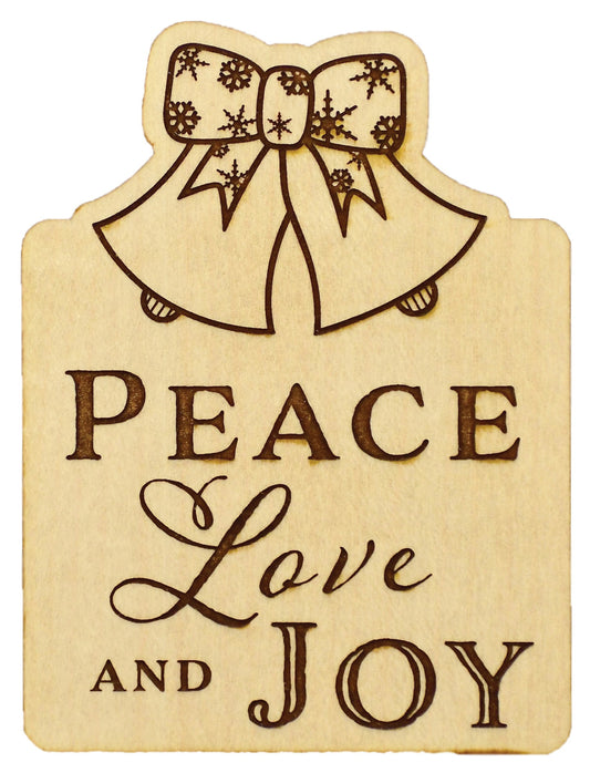 Magnet-Wood Workz-Peace Love Joy (3" x 4")