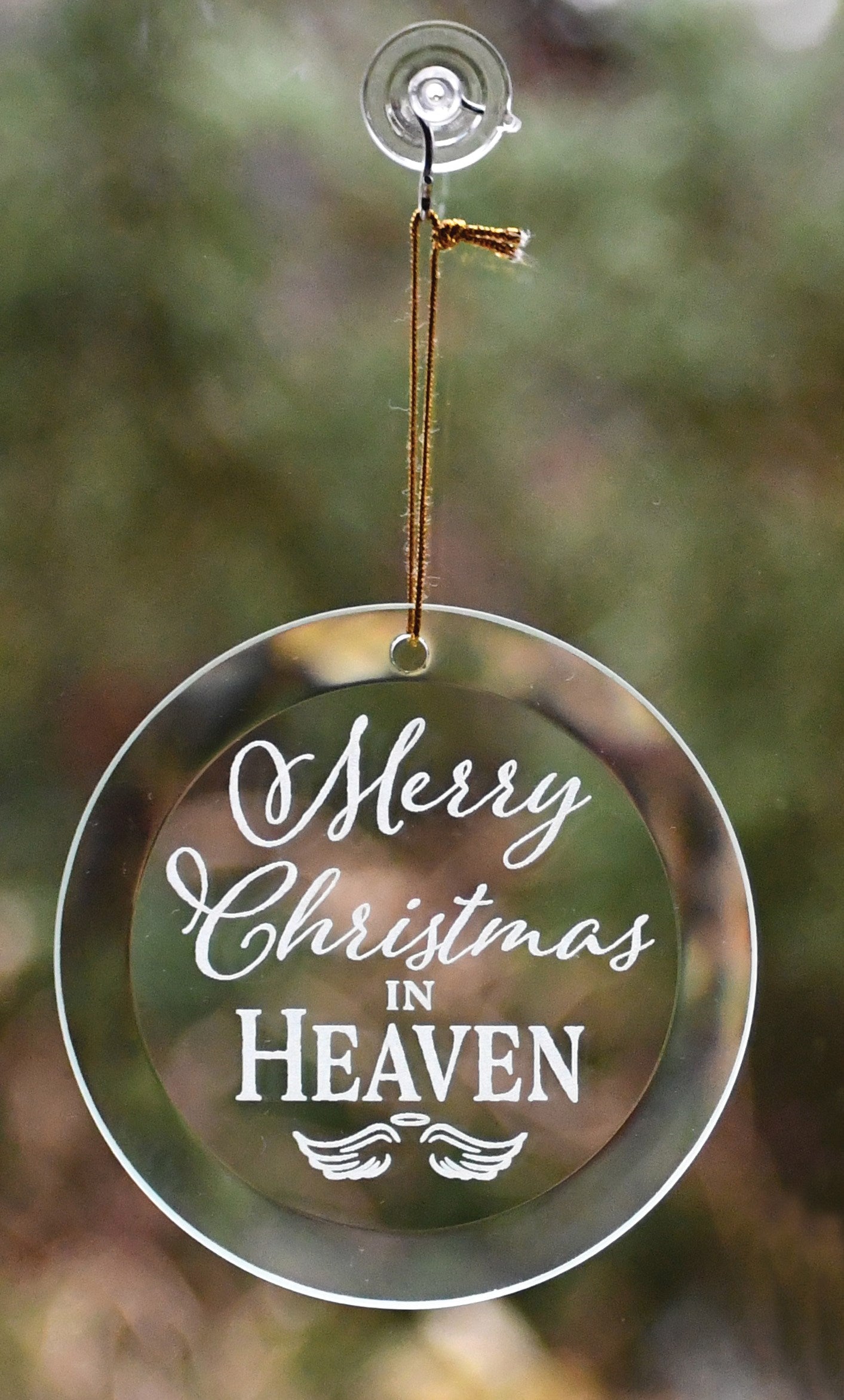 Ornament-Merry Christmas In Heaven (4" x 4")