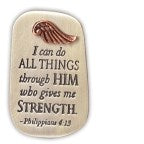 Visor Clip-I Can Do All Things Through Him... (Carded) (Philippians 4:13)