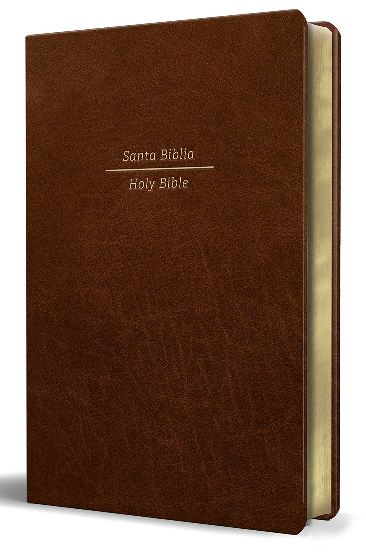 Span-RVR 1960/ESV Bilingual Bible (Biblia Bilingue Reina Valera 1960/ESV)-Brown Leathersoft