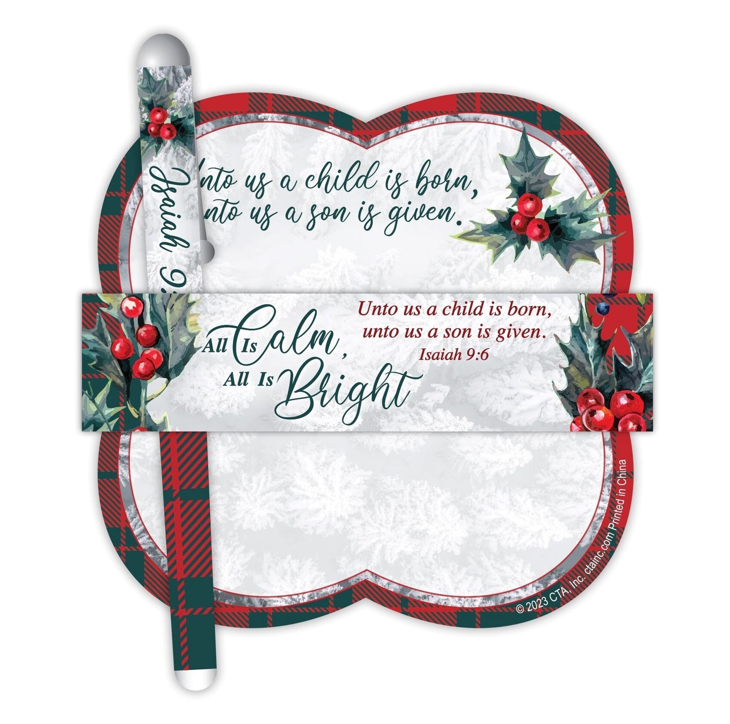 Gift Set-All Is Calm All Is Bright Book & Pen Set
