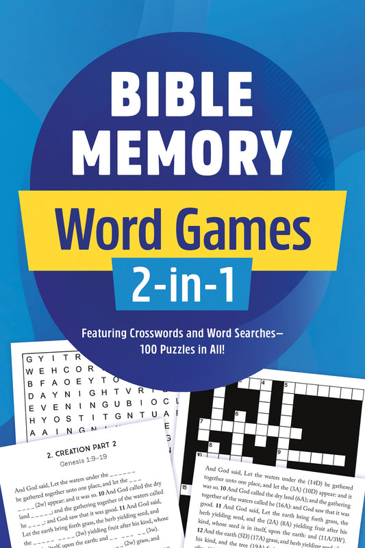 Bible Memory Word Games 2-In-1