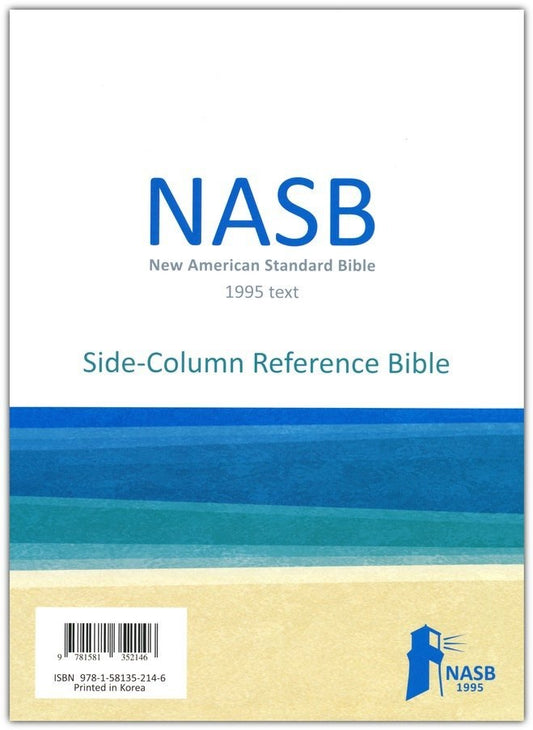 NASB 1995 Side-Column Reference Bible-Black Genuine Leather