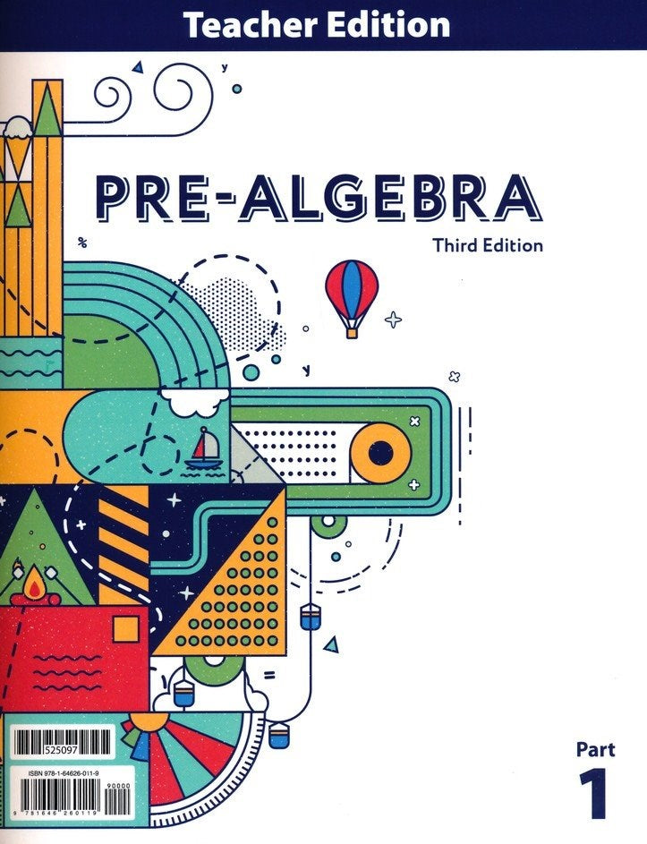 Pre-Algebra Teacher Edition (2-Volume) (3rd Edition)