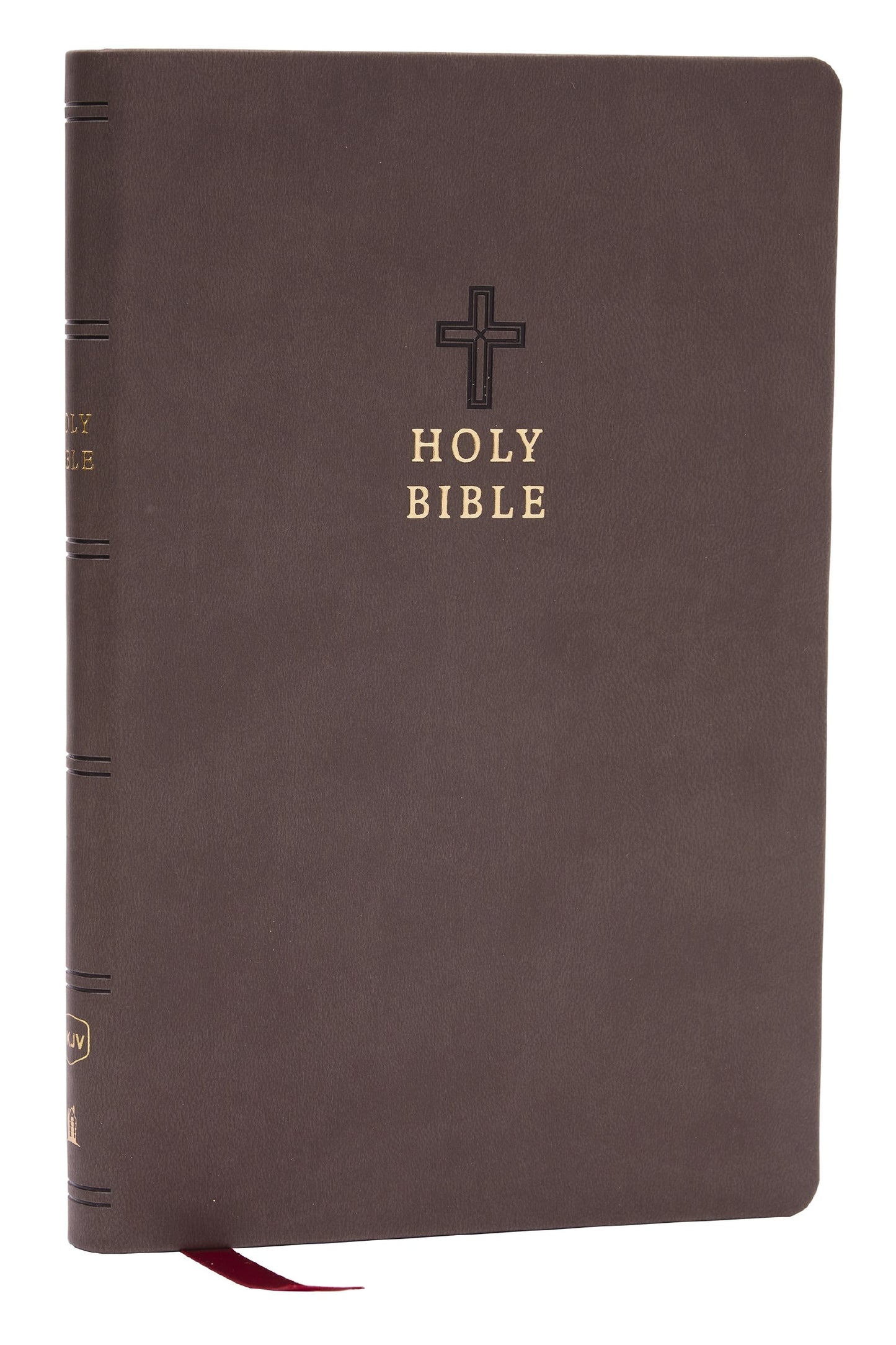 NKJV Value Ultra Thinline Bible (Comfort Print)-Charcoal Leathersoft