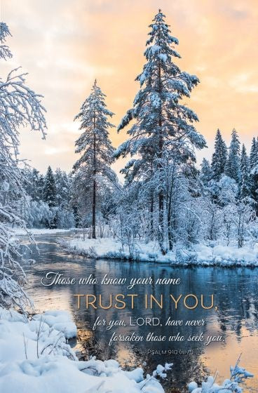 Bulletin-Those Who Know Your Name Trust in You (Psalm 9:10 NIV) (Pack Of 100)