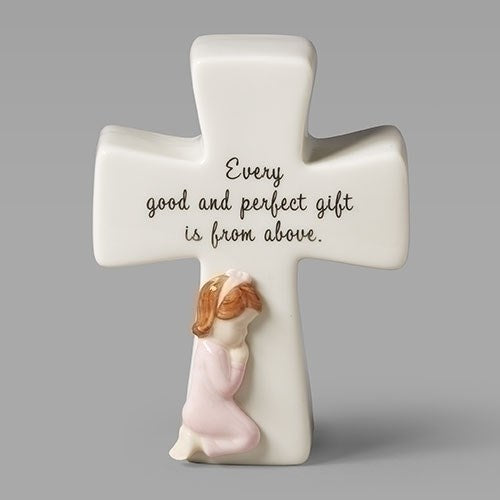 Cross-Prayer Box Cross-Girl (4.75")