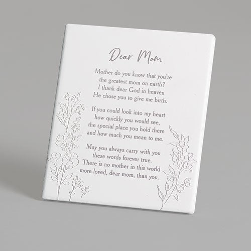 Wall Plaque-Mother/Dear Mom (6")