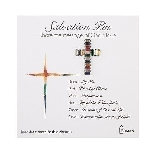 Pin-Salvation-Silver W/ Gift Box (1")