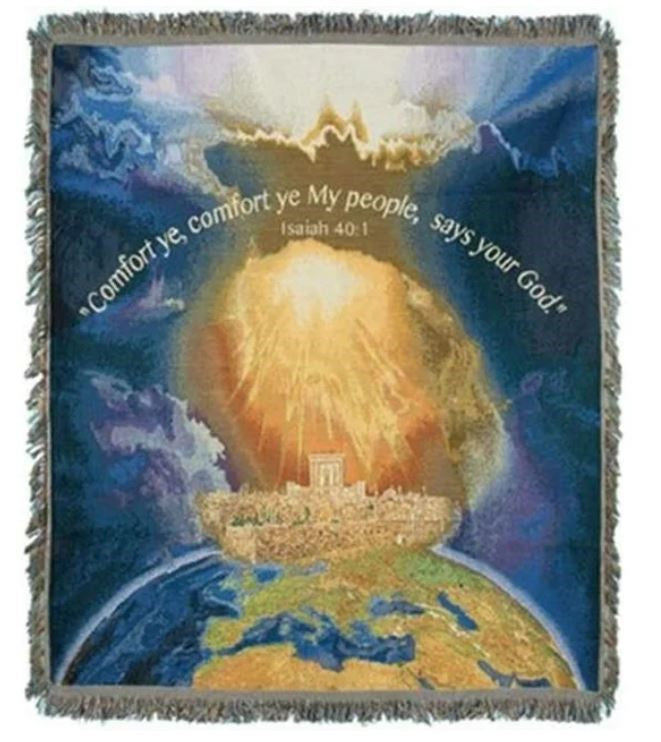 Throw Blanket-Comfort Ye My People Says Your God (Isaiah 40:1) (#32203)