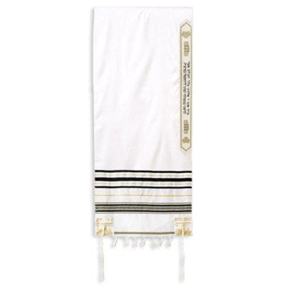 Prayer Shawl-Black Wool (72" x 24") (#2259)