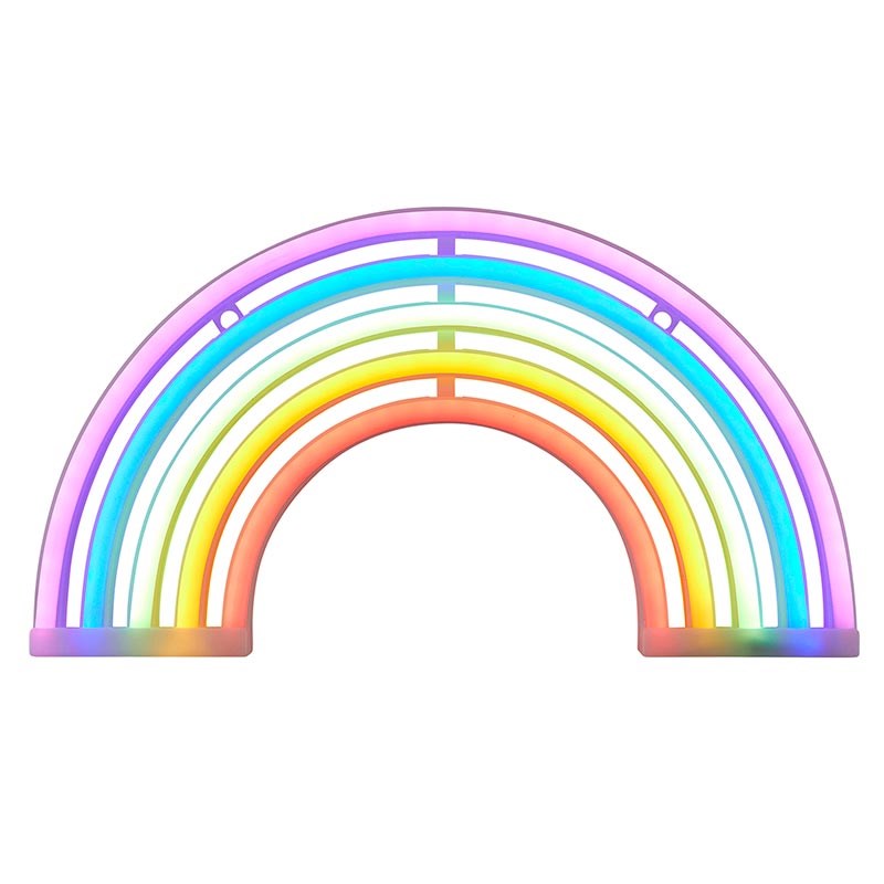 Neon Sign-Rainbow (11.75" x 6.25")