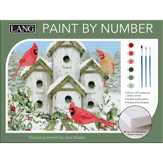 Paint By Numbers-Cardinal Birdhouse