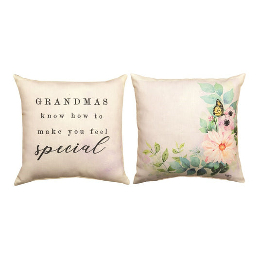 Pillow-Grandma's Know How To Make You Feel Special (12" x 12")