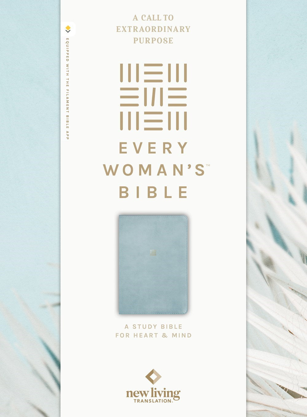 NLT Every Woman's Bible Filament-Enabled Edition-Sky Blue LeatherLike