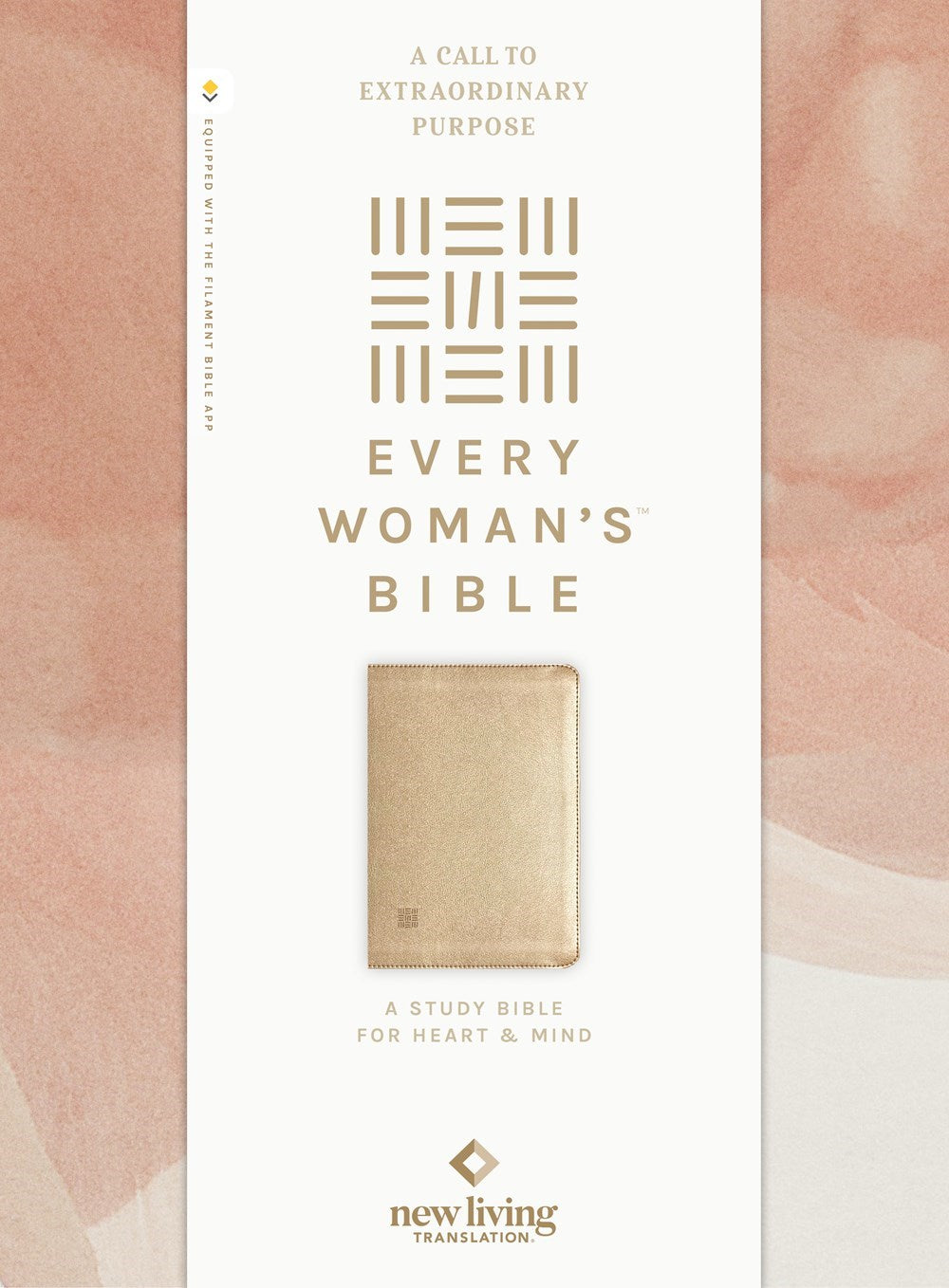 NLT Every Woman's Bible Filament-Enabled Edition-Soft Gold LeatherLike