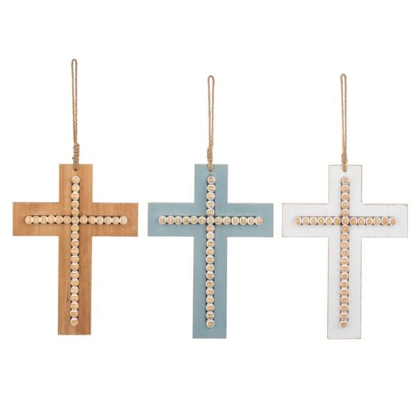 Wall Cross-Beaded (9 x 18.75) (Set Of 6)
