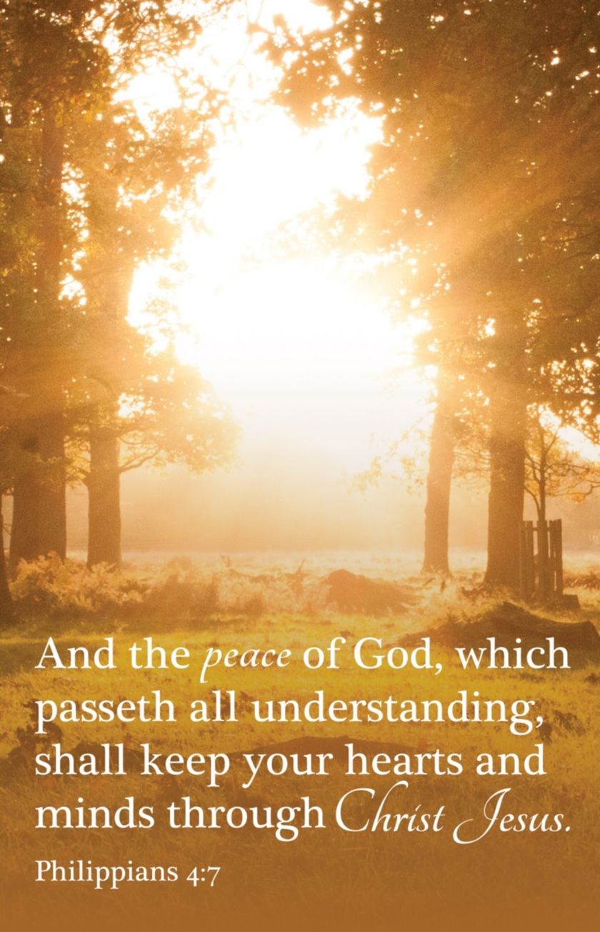 Bulletin-The Peace Of God Which Passeth All Understanding... (Pack Of 100)