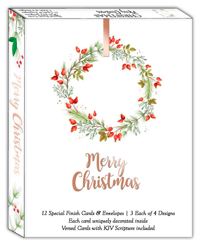 Card-Boxed-Shared Blessings-Christmas-Merry Christmas (Box Of 12)