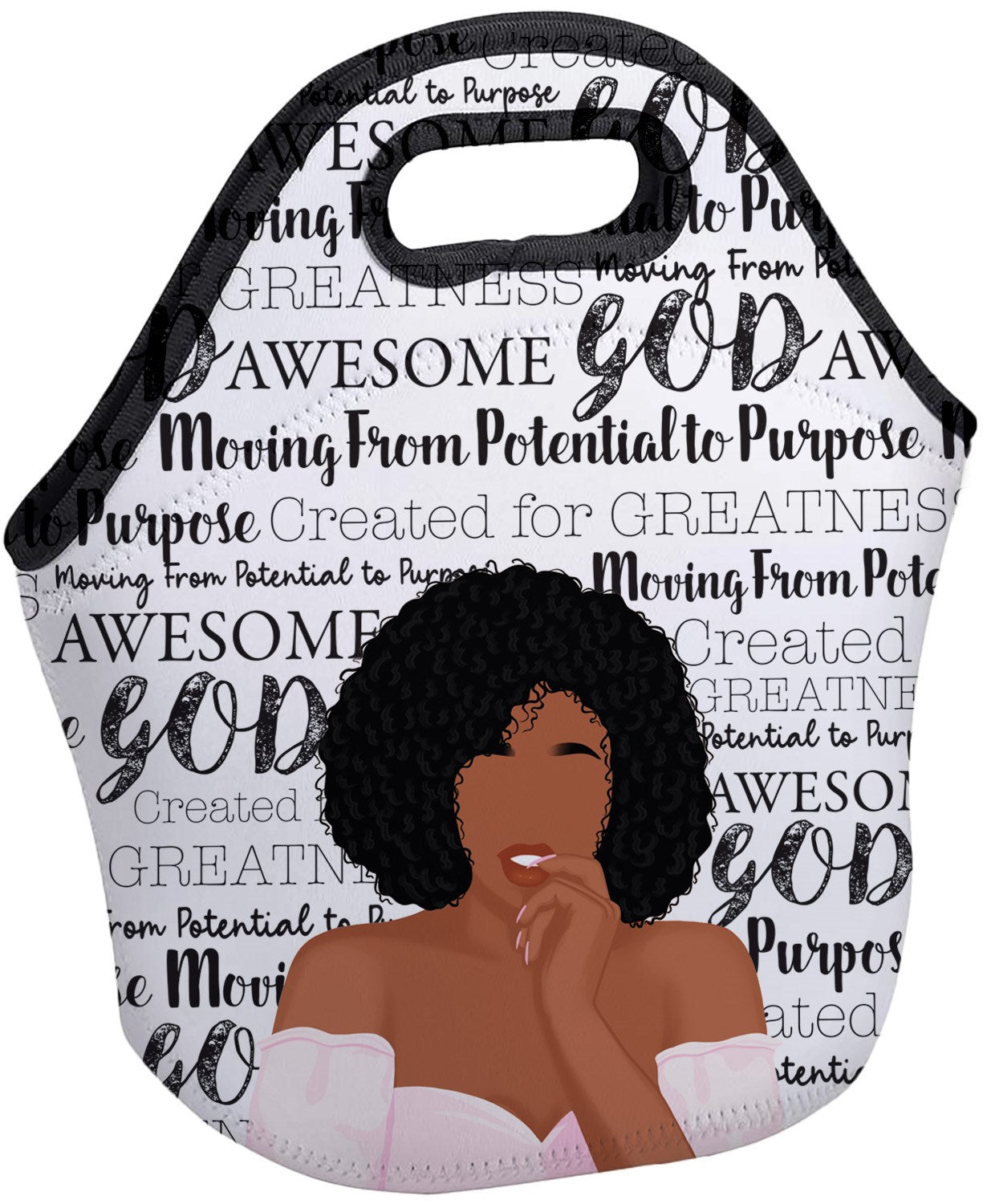 Insulated Lunch Bag-Potential To Purpose (11.5"W x 12"H x 6.75"D)