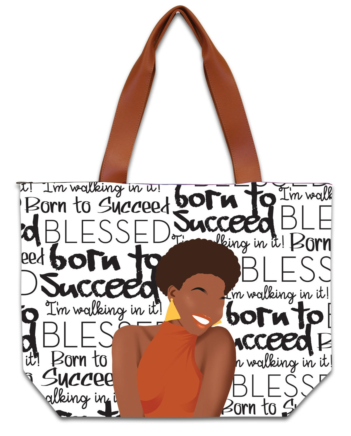 Canvas Handbag-Born To Succeed