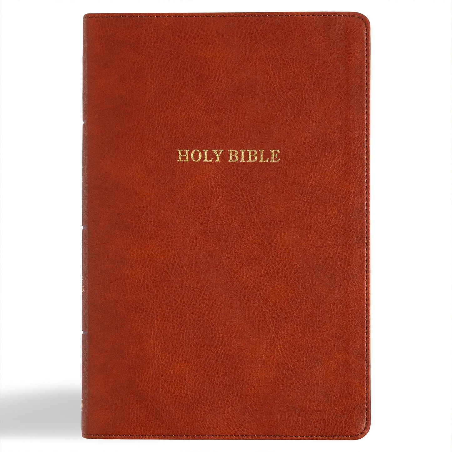 KJV Giant Print Reference Bible-Burnt Sienna LeatherTouch Indexed