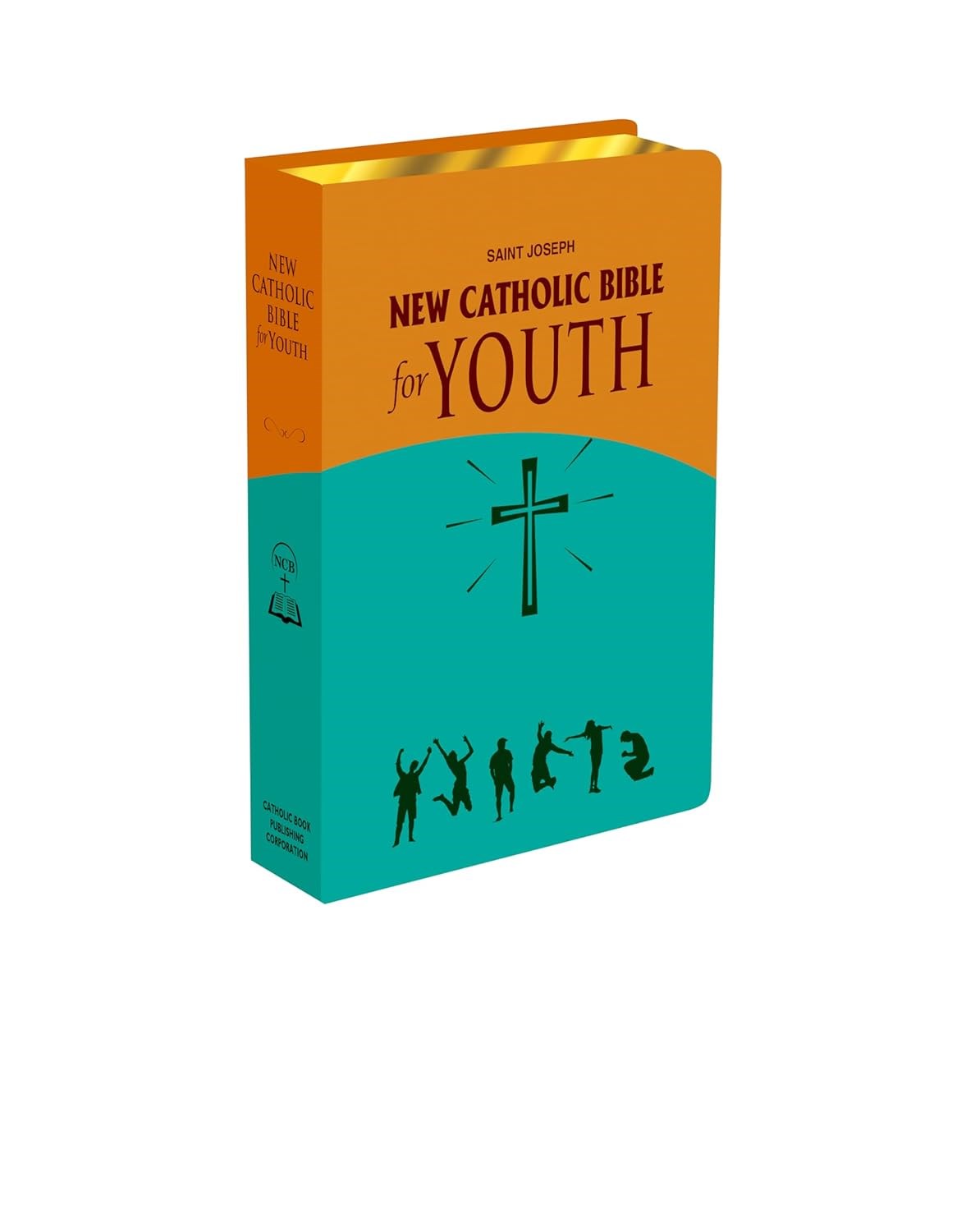 NCB New Catholic Bible For Youth-Teal/Gold Dura-Lux Cover