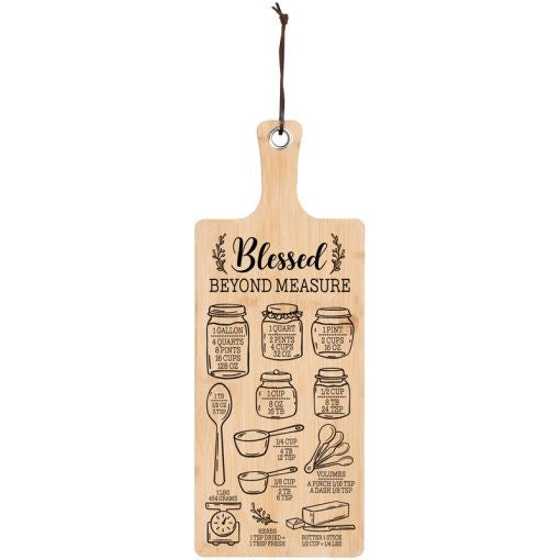 Serving Board-Blessed Beyond Measure (19 1/4" x 7 1/2") (Pack Of 2)