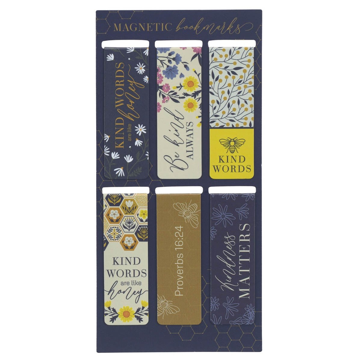 Bookmark-Kind Words Are Like Honey (Proverbs 16:24) Magnetic (Set Of 6)