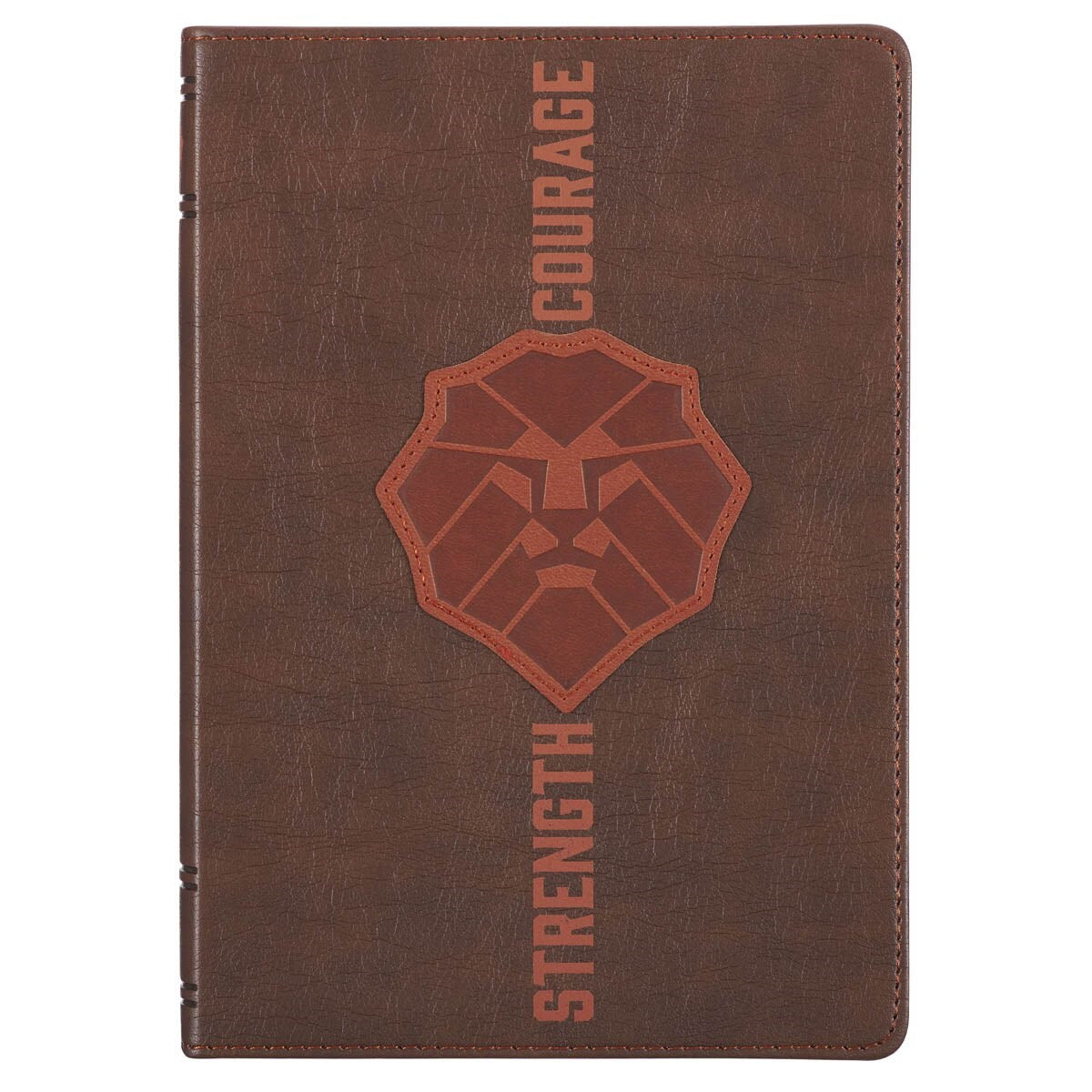Journal-Classic-Brown-Lion Strength & Courage-Josh. 1:9