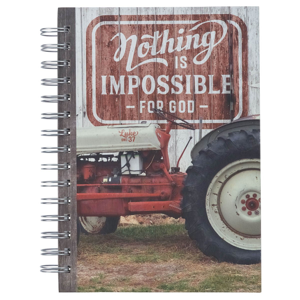 Journal-Wirebound-Red-Nothing Is Impossible-Lk. 1:37