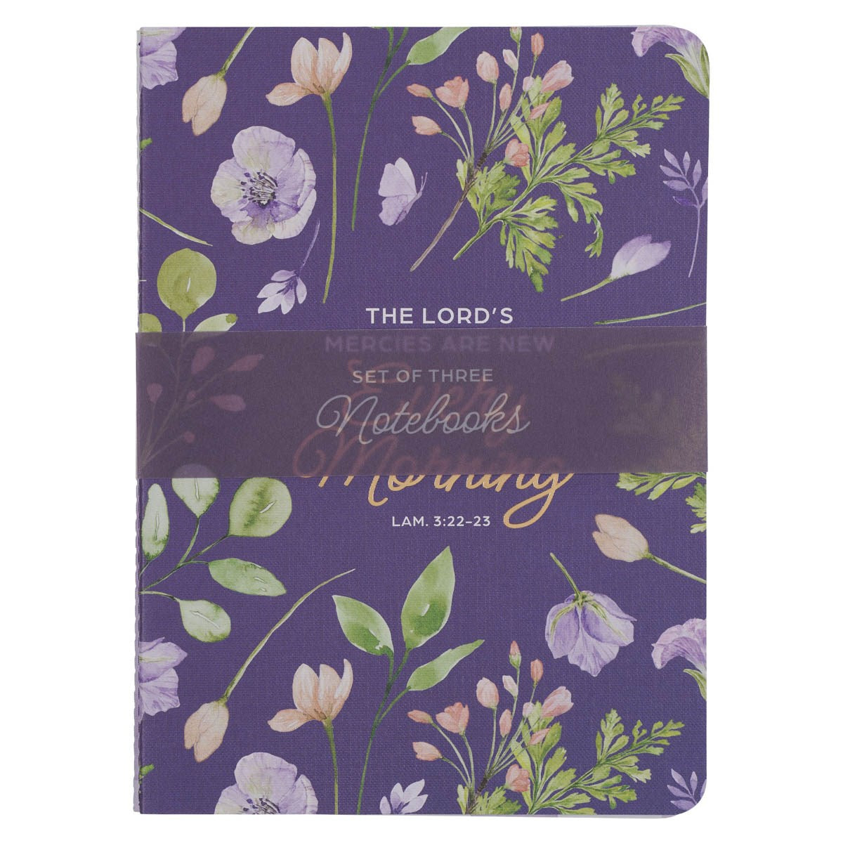 Notebook Set-Large-Lord's Mercies-Lam. 3:22-23 (Set Of 3)