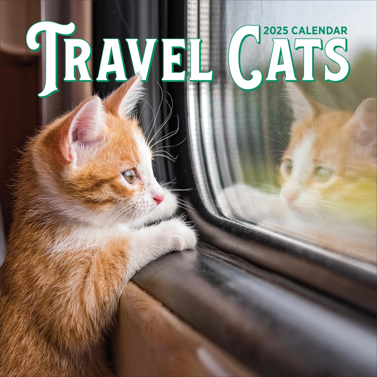 Calendar-2025-Travel Cats Wall (12" x 12")
