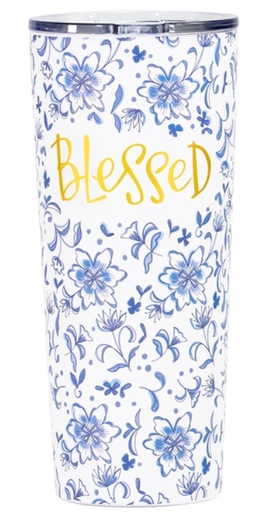 Stainless Steel Tumbler-Blessed (12 Oz)