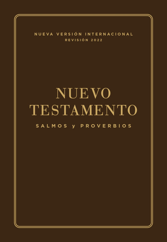 Span-NVI Pocket New Testament W/ Psalms And Proverbs (Nuevo Testamento  con Salmos y Proverbios)-Brown Leatherflex