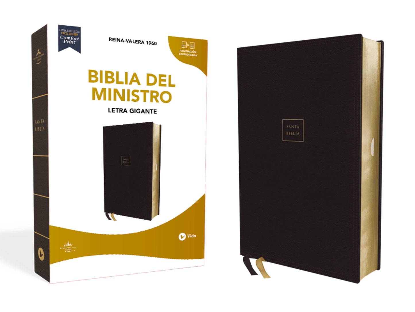 RVR 1960 Biblia del Ministro Letra Gigante (Minister's Bible/Giant Print)-Black Leathersoft