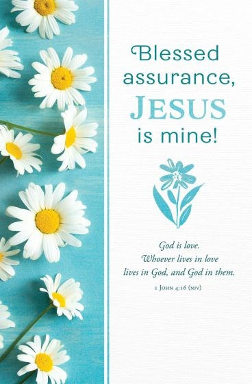Bulletin-Blessed Assurance Jesus Is Mine (1 John 4:16 NIV) (Pack Of 100)