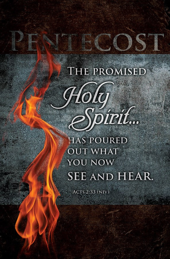 Bulletin-Pentecost: The Promised Holy Spirit... (Acts 2:33 NIV) (Pack Of 100)